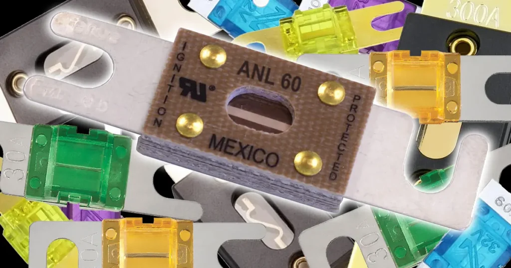A pile of car fuses