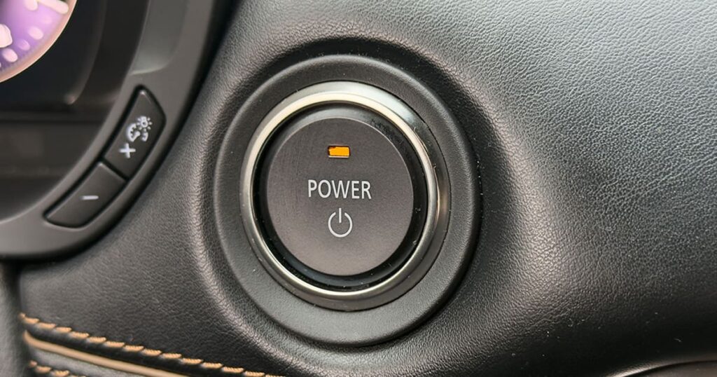 A car start button