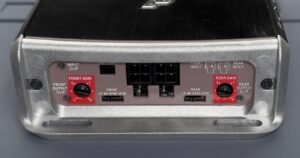 The back on an amplifier